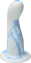 Ylva & Dite - Leda - Siliconen G-spot / Prostaat dildo - Made in Holland - Wit / Licht Blauw