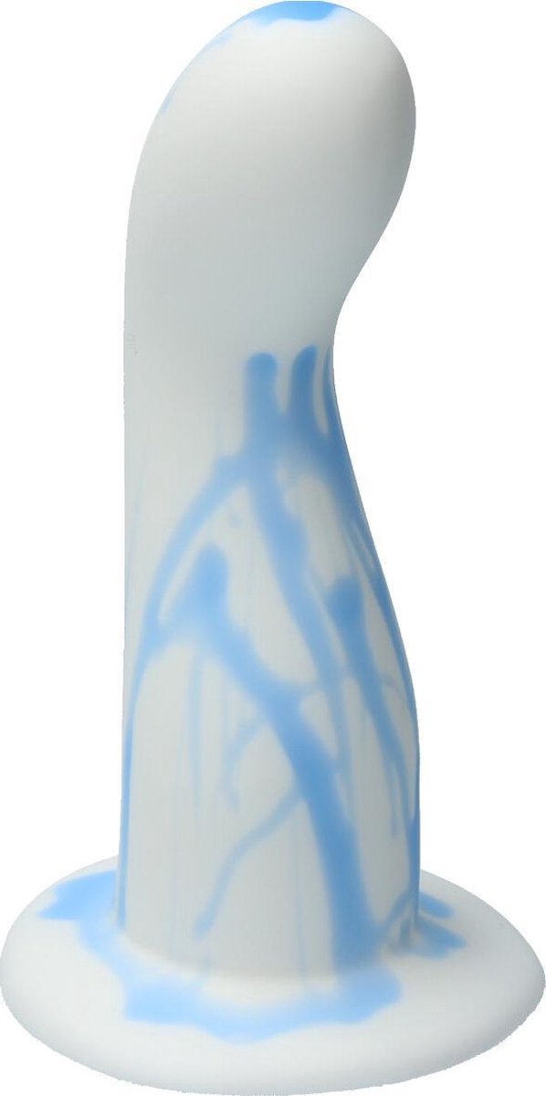 Goedkoopste Ylva & Dite - Leda - Siliconen G-spot / Prostaat dildo - Made in Holland - Wit / Licht Blauw