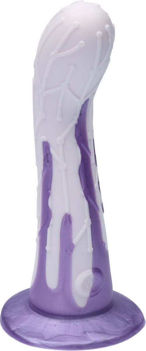 Goedkoopste Ylva & Dite - Cryptodite - Siliconen G-spot / Anale Dildo - Made in Holland - Pastel Violet / Violet Metallic