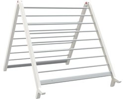 vidaXL - Droogrek - voor - badkuip - uitschuifbaar - 53-90 - cm - aluminium