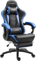 HICON Gamestoel Mondo - Ergonomisch - Gaming stoel - Bureaustoel - Verstelbaar - Gamestoelen - Racing - Gaming Chair - Zwart/Blauw