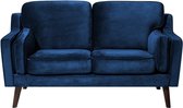 Bol.com Beliani LOKKA - Two Seater Sofa - Blauw - Fluweel aanbieding
