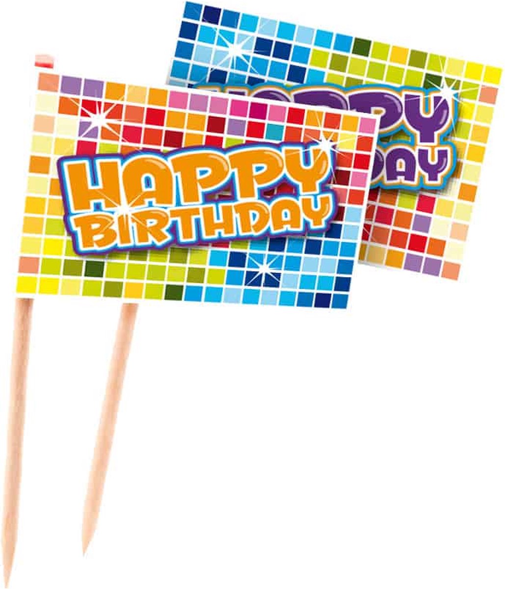 Folat - Prikkers Birthday Blocks - 24 stuks