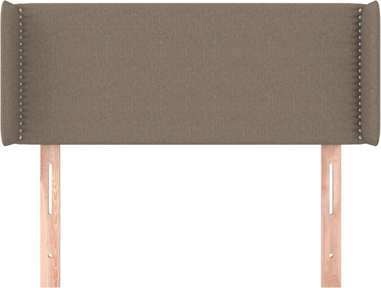 vidaXL-Hoofdbord-met-randen-93x16x78/88-cm-stof-taupe