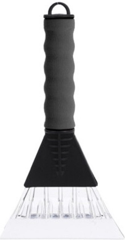 Vitres de voiture Grattoir à glace soft grip gris 26 cm avec chiffon anti-buée - Pour déglacer à l'extérieur et à l'intérieur