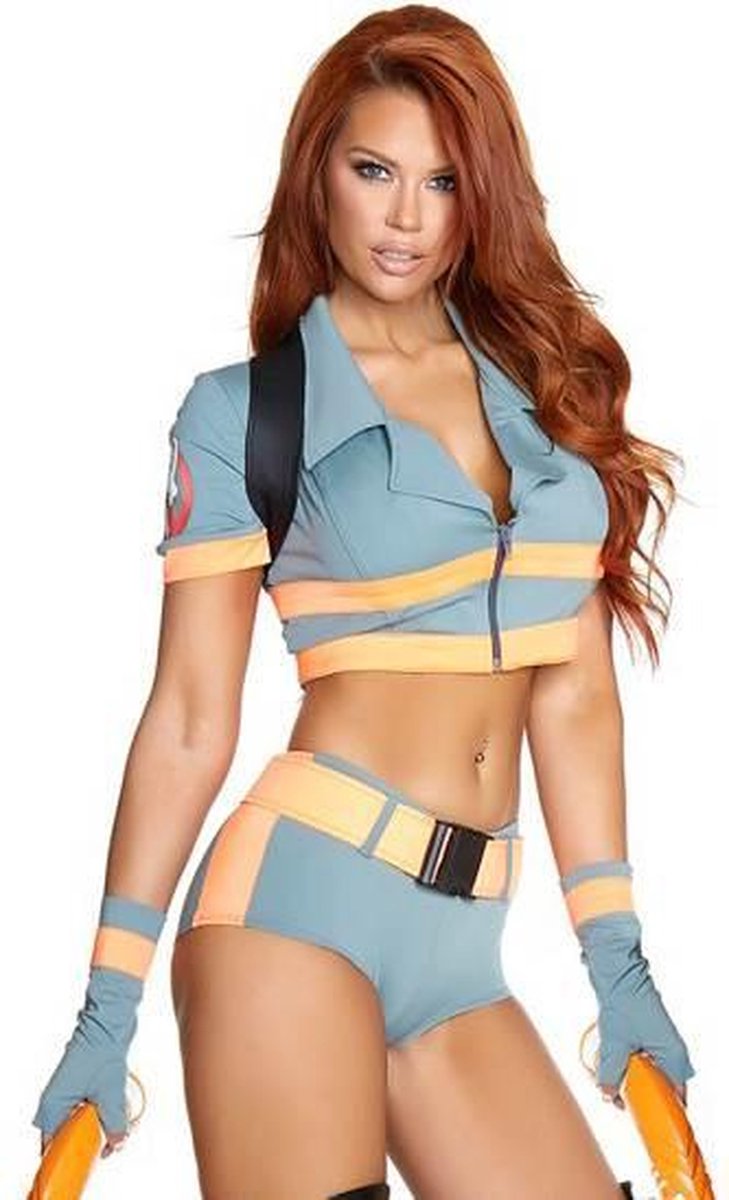 Ghost Busters Kostuum Volwassenen Vrouwen Grijs Bekende personages Maat XS/S
