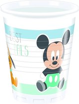 Disney Baby Mickey Mouse en Pluto bekertjes 20 cl. 8 st.