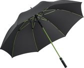 Fare Style 2384 windproof stokparaplu zwart limegroen 130 centimeter stormparaplu windproof
