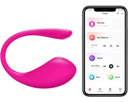 Lovense - Lush 3.0 - Draagbare Vibrator - Vibrerend Ei - Appgestuurd Luxe Vibratie Eitje - Sex Toys voor Vrouwen - Vibrators voor Vrouwen - Sex Toys voor Koppels - Roze