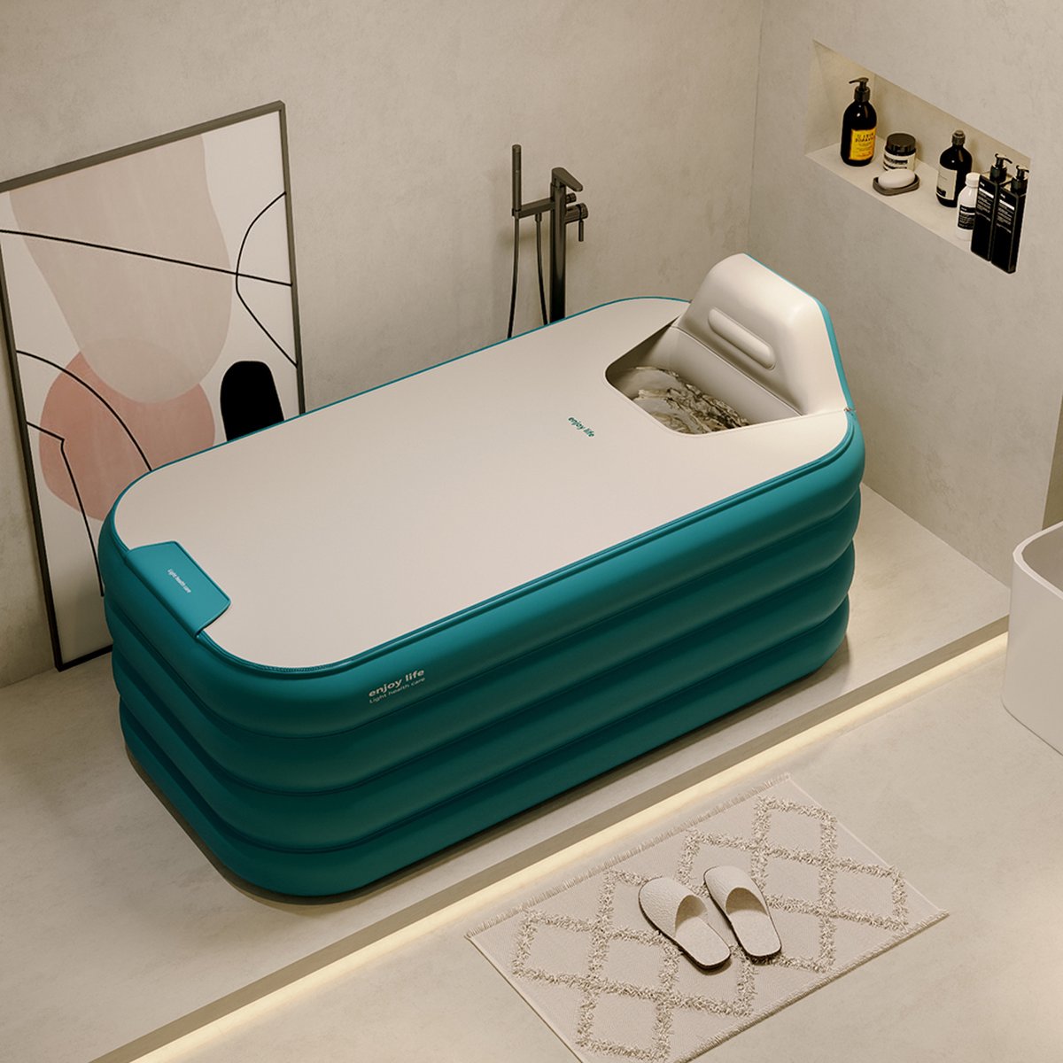 Baignoire - Bain Opblaasbaar - 160cm - Baignoire - Pompe À Air