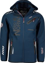 Geographical Norway Softshell Jas Heren Blauw/Zwart Royaute - XL