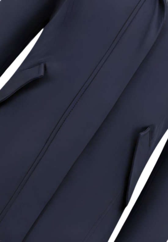 MATOGLA Manteau d'hiver pour femme avec col en imitation fourrure - Coupe slim - Blauw