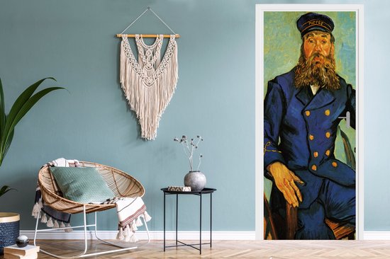 Deursticker Portret van Joseph Roulin - Vincent van Gogh - 90x235 cm - Deurposter