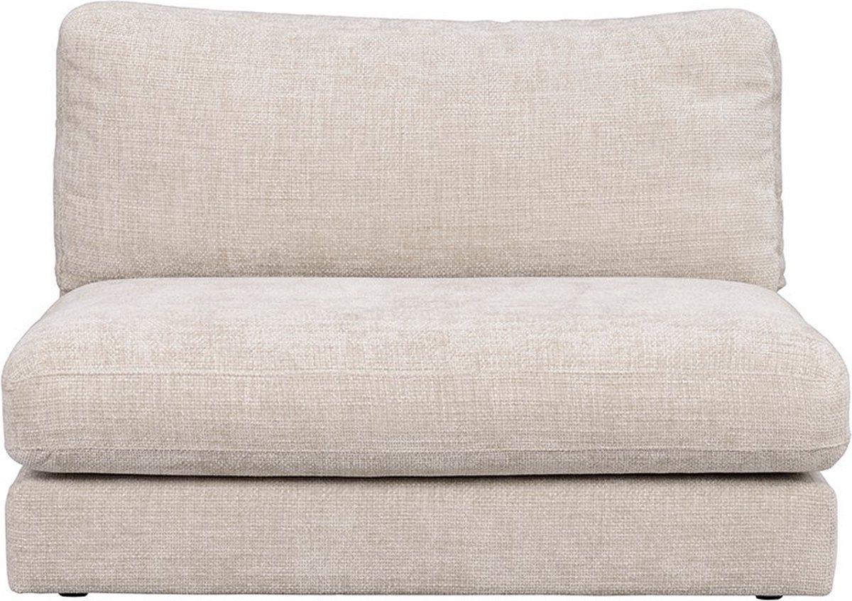 Rowico Home Duncan Modulair Bankelement - Lichtgrijs - Beige - Zitbank - Bankstel - Tussenelement - 112 cm