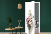 Deursticker Bloemen - Boeket - Natuur - Planten - Lente - 90x215 cm - Deurposter