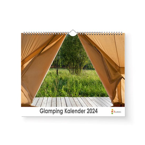 Huurdies Glamping Kalender Jaarkalender 2024 35x24 300gms bol