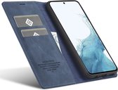 LC.IMEEKE Hoesje Wallet Book Case Blauw Geschikt voor Samsung Galaxy A34
