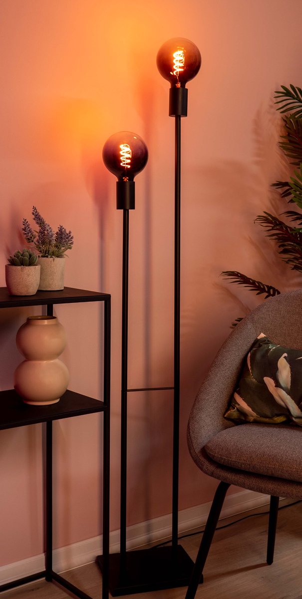 EGLO vloerlamp Libertad zwart-hout kopen