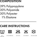 Samenstelling Falke sokken: polypropyleen, polyamide, polyester, elastane. Wasvoorschriften.