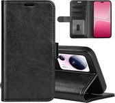 Xiaomi 13 Lite Hoesje - MobyDefend Wallet Book Case (Sluiting Achterkant) - Zwart - GSM Hoesje - Telefoonhoesje Geschikt Voor Xiaomi 13 Lite