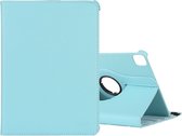 Draaibaar Tablethoes met Standaard geschikt voor Apple iPad Pro 4/5/6 | 12.9 (2020/2021/2022) | Tabletcase Bookcase met regelbare standen | Tablet Hoes Hoesje met 360 graden Rotatie - Turquoise