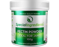 Pectine Poeder - 100g - Natuurlijk Geleermiddel - Perfect voor Jam & Marmelade - Vegan Gelatinevervanger - Ideaal voor Fruitgom / Fruitsnoep - Moderne Gastronomie - Moleculair Koken - Hersluitbare Pot - Recycled Plastic