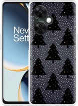 Cazy Hoesje geschikt voor OnePlus Nord CE 3 Lite 5G Snowy Christmas Tree