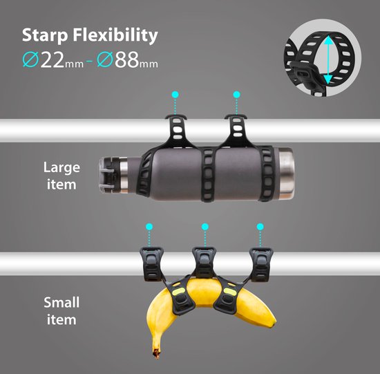 Bone Bike Strap Plus Siliconen Fietsriem Scooter Motor Bevestiging Waterfles Houder — afbeelding 2