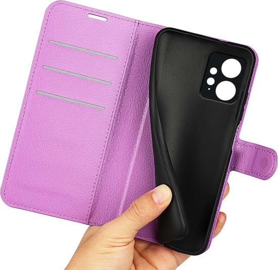 Book Case - Coque Xiaomi Redmi Note 12 4G - Violet