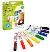 Crayola Mini Kids - 8 Viltstiften met Bolle Punt - Veilig en Wasbaar