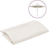 vidaXL - Vervangingsdoek - voor - parasol - 300 - cm - wit