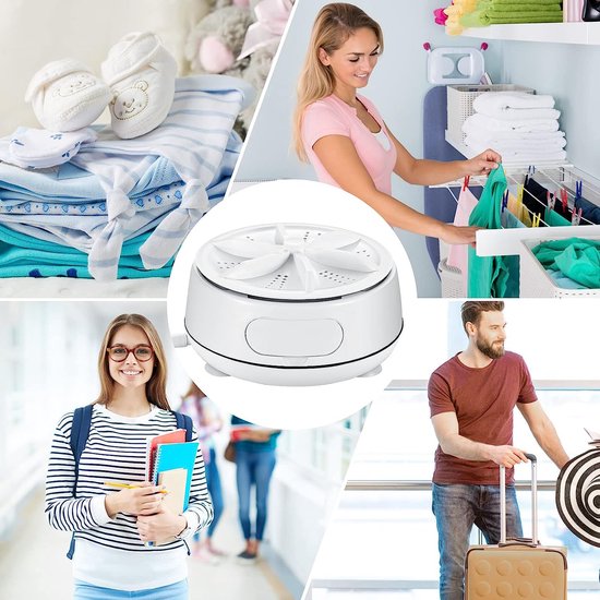 Igoods Draagbare Wasmachine - Vlekkenverwijderaar - Mini Wasmachine - 4 Versnellingen - UV Reiniging - 2kg Opslag van Igoods — afbeelding 3