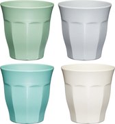 KitchenCraft Colourworks Bekers - Servies Set van 4 Stuks 280 Milliliter