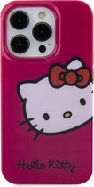 iPhone 15 Backcase hoesje - Hello Kitty - Effen Roze - TPU (Zacht)
