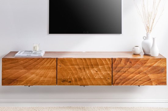 Massief houten tv-meubel SCORPION 160cm bruine mango lowboard wandkast - 43238