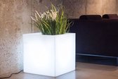 Pot de fleurs PIXEL POT - 50x22x50cm - blanc - avec éclairage LED