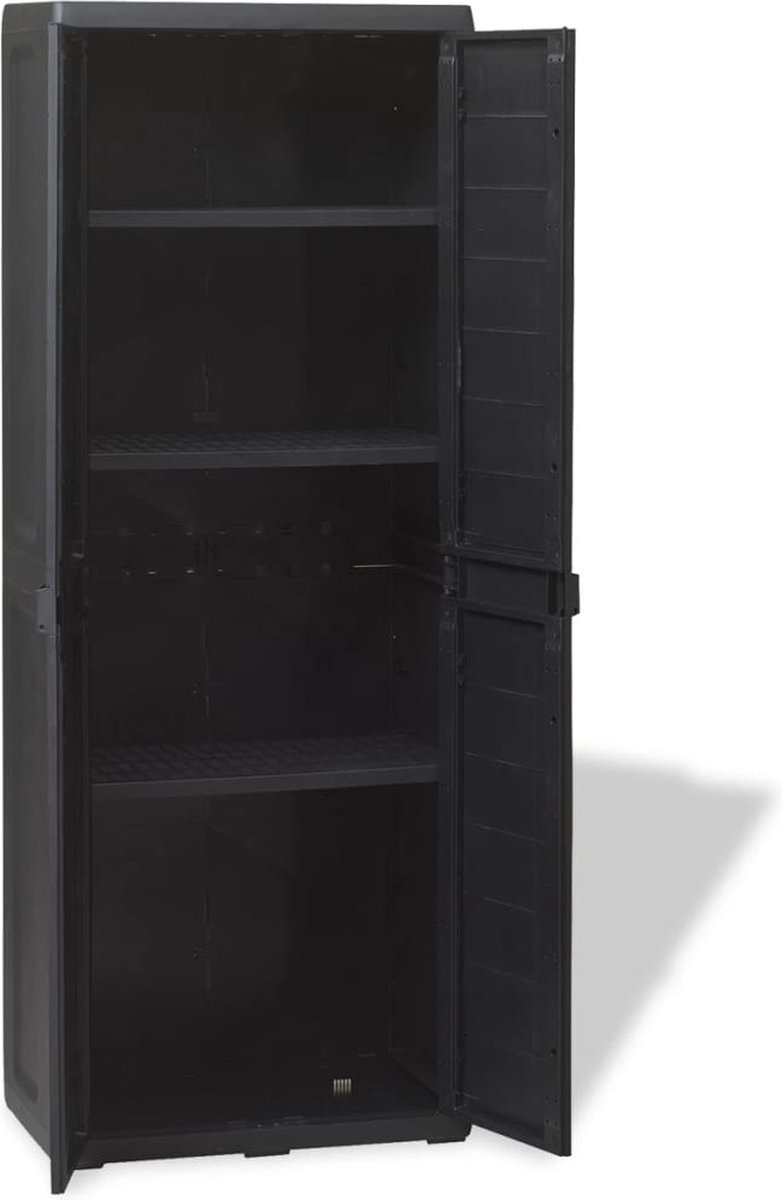 Meuble de rangement en plastique noir 70x176cm, excellente qualité