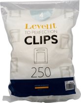 Levelit - Tegel levelling clips - 4mm - 250 stuks - Tegel levelling systeem