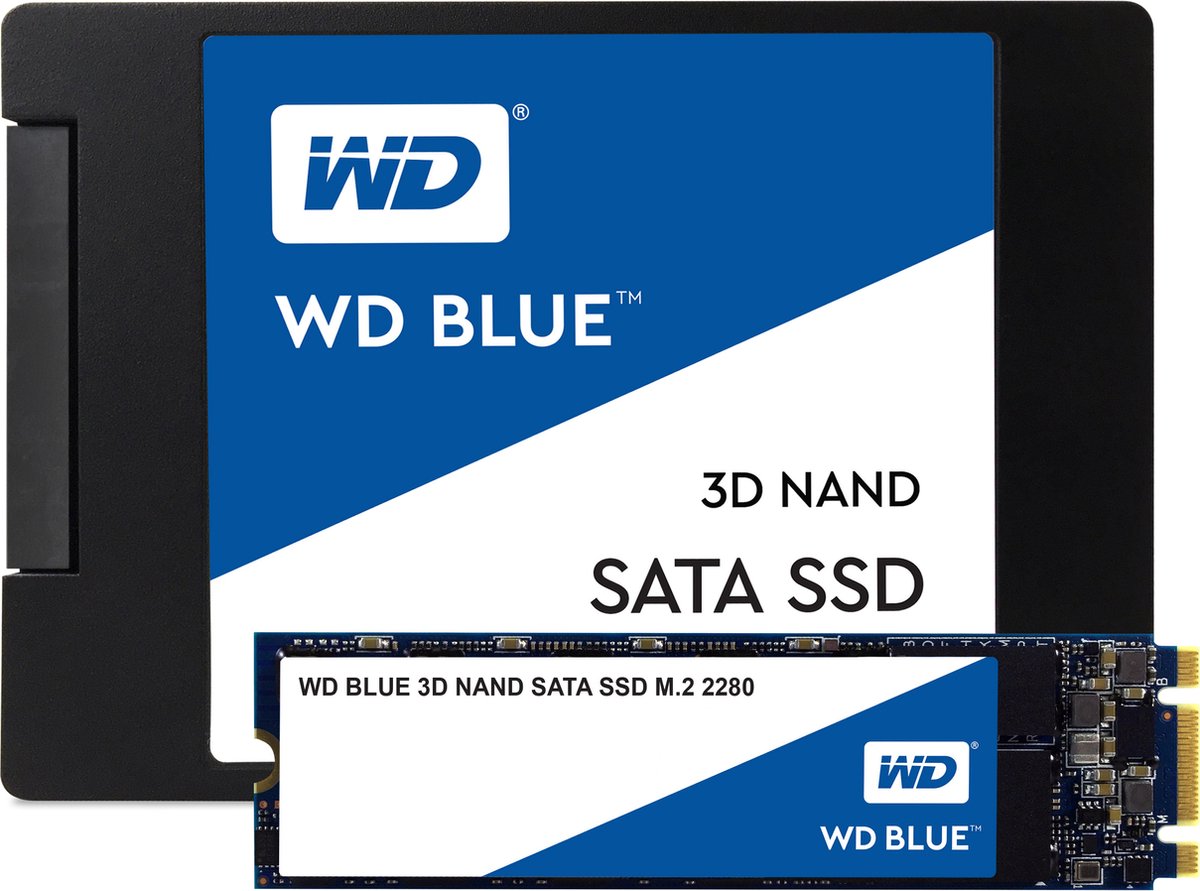 Disque dur interne SSD Western Digital Blue NAND 3D SATA, 1To, 500Go, 250Go