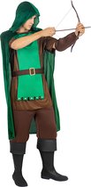 Funidelia | Robin Hoodkostuum Voor voor mannen - Films & Series, Verhalen, Schutters - Kostuum voor Volwassenen Accessoire verkleedkleding en rekwisieten voor Halloween, carnaval & feesten - Maat L - Groen