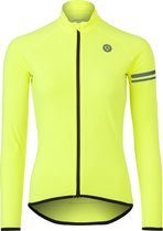 AGU Thermo Fietsshirt Lange Mouwen Essential Dames - Geel - M