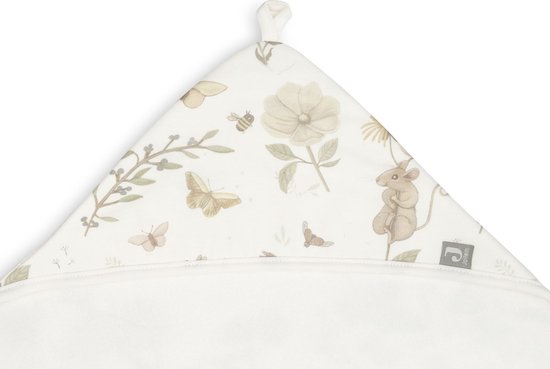 Jollein - Badcape 75x75cm - Baby Handdoek met Badcape, Omslagdoek, Badponcho - Dreamy Mouse van Jollein — afbeelding 5