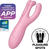 Satisfyer Threesome 4+ - Opleg Vibrator met App pink
