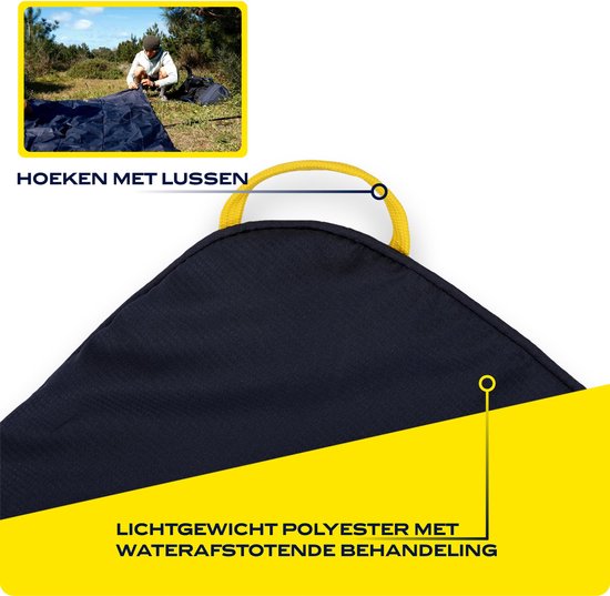 Couverture de Pique-Nique Aztèque NOMAD® - 180 x 140 - Bleu Foncé