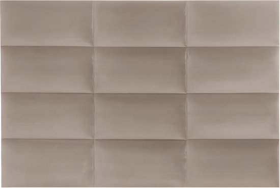 PASCAL MORABITO Panneaux muraux tête de lit BONTE - 180 cm - Velours - Beige - de Pascal Morabito L 180 cm x H 120 cm x P 5 cm