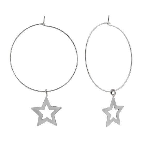 Vinani Damen Ohrringe 925 Silber - Klapp Creolen Ohrring Set für Frauen aus 925 Sterling Silber