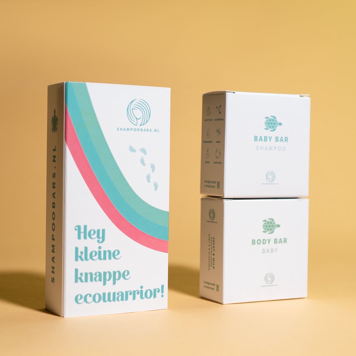 Goedkoopste Set van 2 Shampoo Bars • Body Bar Baby & Shampoo Bar Baby • Kraamcadeau (2 stuks