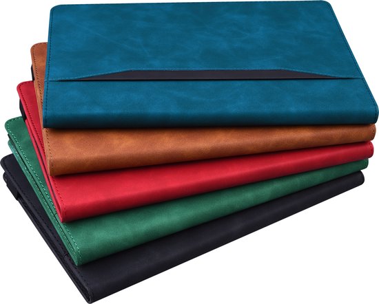 Case2go - Housse pour Apple iPad 10.2 (2021/2020/2019) - Business Wallet Book Case - Avec porte-carte - Blauw foncé