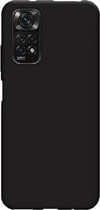 LuxeBass Siliconen hoesje geschikt voor Xiaomi Redmi Note 11 Pro Plus - Zwart - Soft Cover - telefoonhoes - gsm hoes - telefoonhoesje