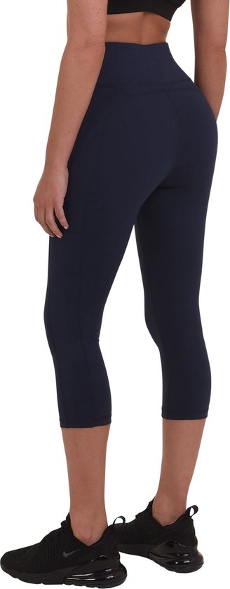 TCA Equilibrium Running/ Yoga Capri Legging avec poche latérale pour femme – Cabernet, S
